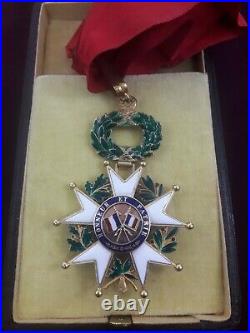 Médaille décoration Croix de Commandeur Légion d'Honneur poilu succession