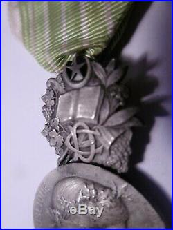 Médaille des Contributions Diverses (Indirectes) Type ALGERIE ARGENT Attribuée