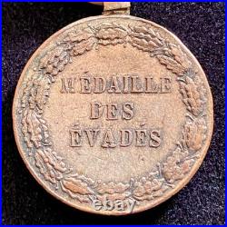 Médaille des Evadés Modèle Artisanal bronze fondu