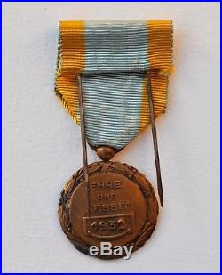 Médaille des Mines de la Sarre, 1932