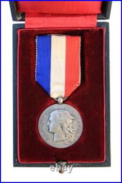 Médaille des épidémies-Ministère de la guerre-1914-1918-WWI-Argent-Sylver