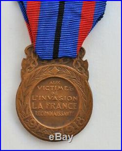 Médaille des victimes de l'Invasion, 1914-1918, bronze