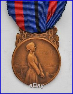 Médaille des victimes de l'invasion, 1914-1918, bronze