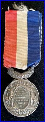 Médaille du Courage et Dévouement Ministère de l'Intérieur Napoléon III ARGENT