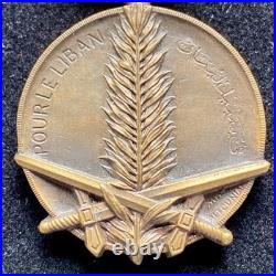 Médaille du Liban 1926 1er type Bronze Ruban 2éme type
