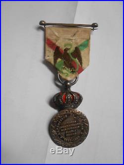 Médaille du MEXIQUE avec couronne / Rare
