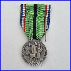 Médaille du Patriote Proscrit, 1939-1945, 1er type, bronze argenté