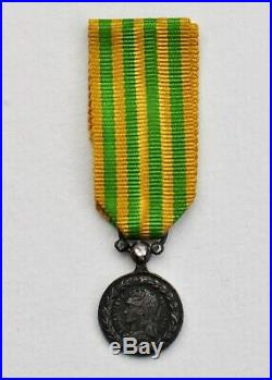 Médaille du Tonkin, réduction 11 mm, 3 diamants sur la bélière
