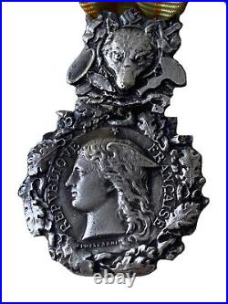 Médaille en Argent France Direction Générale Eaux et Forêts Second Type Modèle