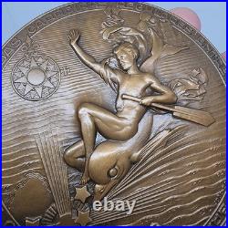 Médaille en bronze / Art Nu / Compagnie de navigation coloniale / Santa