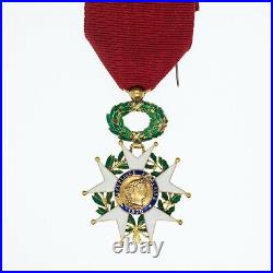 Médaille en or de l'ordre de la légion d'honneur de taille ordonnance. Or, émail