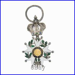 Médaille en réduction de l'ordre de la Légion d'Honneur d'époque 2ème Restaurat