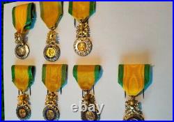 Médaille militaire 3 République lots de 7 médailles