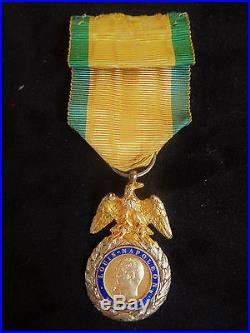 Médaille militaire Napolèon III type II ARGENT Bijoutier