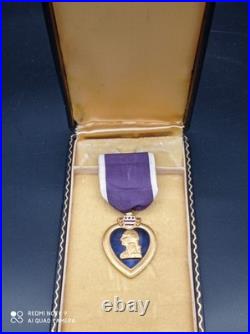 Médaille militaire US, américaine PURPLE HEART en coffret, WW2