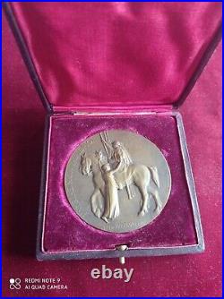 Médaille militaire en bronze, libération de Mulhouse 1918 signé DAMMANN, WW1