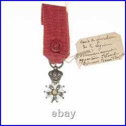 Médaille miniature d'officier de la légion d'honneur d'époque 1er Empire du 4em