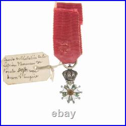 Médaille miniature d'officier de la légion d'honneur d'époque 1er Empire du 4em