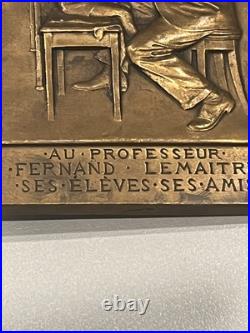 Médaille ou plaque hommage au Professeur Fernand Lemaître Hopital Lariboisière