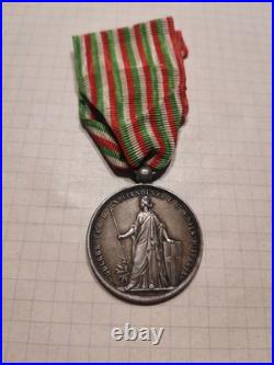 Médaille pour l'Unité et l'Indépendance de l'Italie 1866 Second Empire