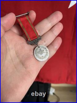 Médaille turquie guerre greco-ottomane. Complet originale, en argent