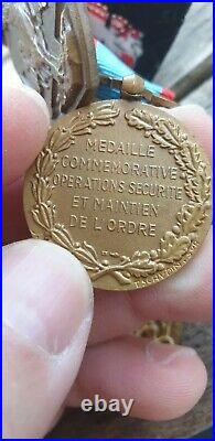 Medailles Ensemble Barrette Coloniale France Indochine Algerie 39 45 Ww2 Palmes