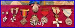 Médailles Et Décorations Civiles Et Militaires. Espagne Et France. C 1890-1921