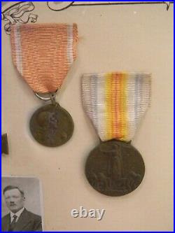 Médailles et Diplôme Guerre 1914 1918 Campagne de Verdun