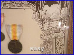 Médailles et Diplôme Guerre 1914 1918 Campagne de Verdun