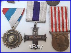 Medailles militaires d'un lieutenant 1914-1918 military cross, la paz maroc