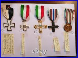 Médailles militaires ou civiles Italie