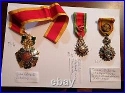 Médailles militaires ou civiles VietNam-Thailande-Tunisie