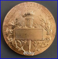 Médaillle FOCH argent massif Vermeil Les Médaillés Militaires Ouvres Orphelinat