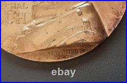 Médaillle FOCH argent massif Vermeil Les Médaillés Militaires Ouvres Orphelinat