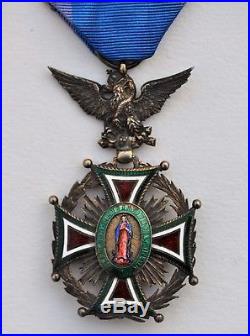 Mexique Ordre de Notre Dame de la Guadalupe, chevalier a titre militaire