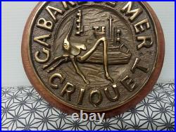 Militaria French Navy CRIQUET Gabare de MER tape de Bouche Bronze