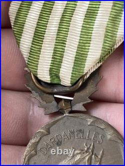 Militaria Médaille Militaire des Dardanelles 1914-1918 Guerre French WW1 Medal