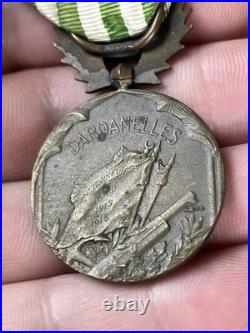 Militaria Médaille Militaire des Dardanelles 1914-1918 Guerre French WW1 Medal