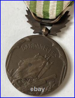 Militaria Médaille Militaire des Dardanelles 1914-1918 Guerre French WW1 Medal