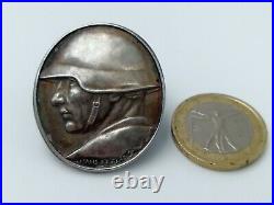 Militaria Rare broche en argent Don national suisse 1918 par HANS FREI