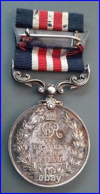 Military Medal WW1 GB Georges V Médaille Militaire for bravery in the field 1914