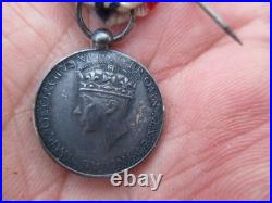 Miniature King's Medal for Courage Cause of Freedom George VI WWII 17 mm