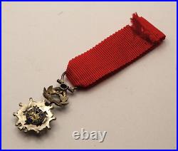 Miniature Ordre de la Légion d'Honneur. V°République. Argent. DE LUXE + Diamant