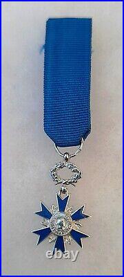 Miniature en OR ONM Ordre National du Mérite France 1963 ORIGINAL GOLD MINI MED