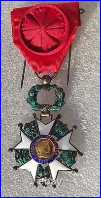 Modèle luxe OFFICIER ORDRE LEGION D' HONNEUR IIIeme République medaille