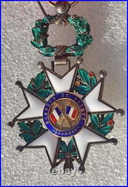 Modèle luxe OFFICIER ORDRE LEGION D' HONNEUR IIIeme République medaille