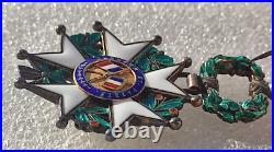 Modèle luxe OFFICIER ORDRE LEGION D' HONNEUR IIIeme République medaille