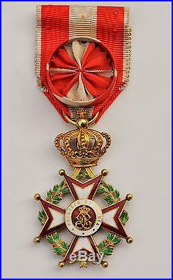 Monaco Ordre de Saint Charles, officier en or et émail