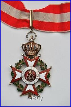 Monaco Ordre de St. Charles, commandeur en vermeil et émail