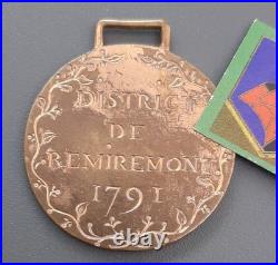 Monarchie Constitution 1791 Insigne de Fonction Remiremont ACTION DE LA LOI